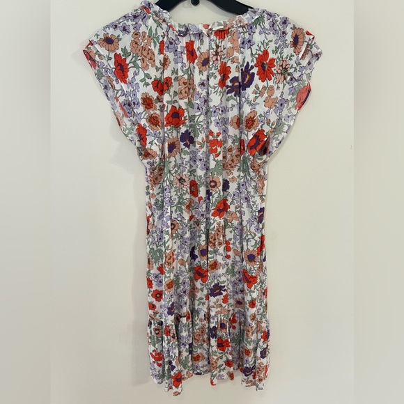 Veronica Beard Zee Tiered Floral-Print Dress - Picture 7 of 9